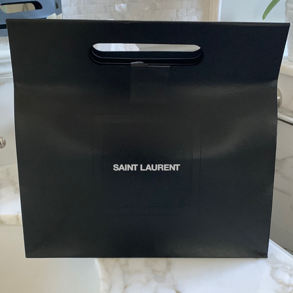 Saint Laurent Black shopping bag.
